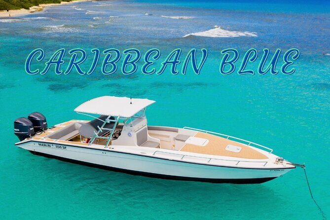 Caribbean Blue Charters - Full Day Boat Charter - 35' Marlin Power Boat - Price and value: $875 per group, plus what you’ll likely add