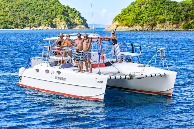 Full or Half Day Private Power Catamaran- USVI Beach and Snorkel - Weather matters: what good conditions mean for your day