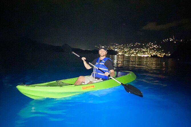 Glow Boats LED Night Kayak, Marriott Frenchman's Cove Dock, USVI - Who should book this LED night kayak (and who should think twice)