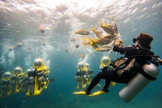 Guided Underwater Scooter and Snorkeling Activity in St. Thomas - St. Thomas Yacht Day Starts at Box Bar, Yacht Haven Grande