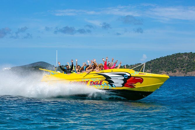 High Speed Harbor Tour from Charlotte Amalie Cruise Port - The Sceamin’ Eagle Jet Boat: 180 Spins, Fishtails, and Real Speed