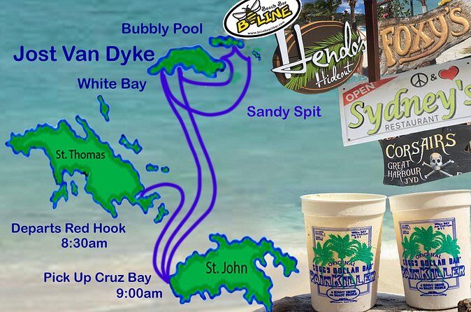 Jost Van Dyke - Funday! - The Bubbly Pool choice: hike or chill