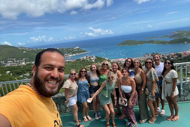 Paradise Taxi & Tours USVI -St. Thomas, Virgin Islands-Private Group-Island Tour - Mafolie Hotel & Restaurant: A Quick Harbor Overlook Moment