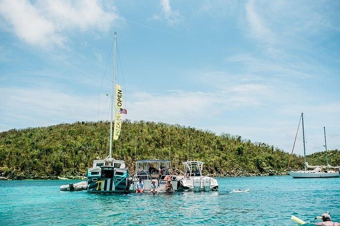 St. John PiZZA Pi Snorkel Sail with Beach Stop, Lunch & Open Bar - Westin - The Catamaran Setup: Comfort Without the Crunch