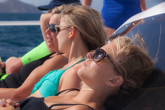 St. Thomas Maho Bay Turtle Snorkel Sail - Ritz-Carlton - The open bar after snorkeling: fun, but know the vibe