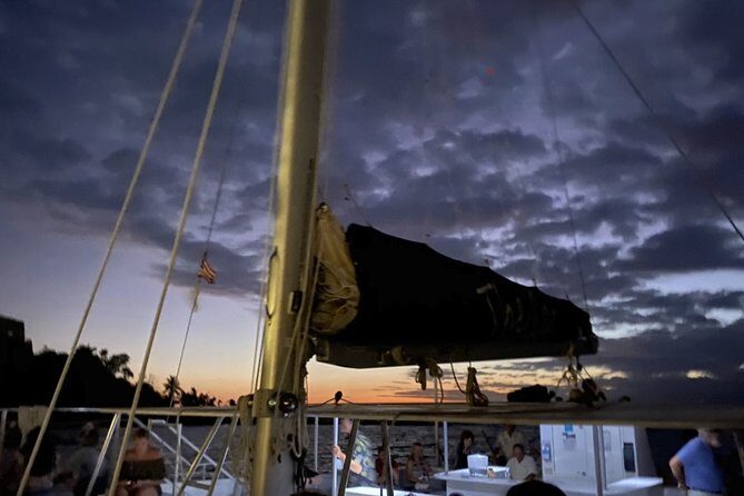 Sunset & Harbor Lights Dinner Sail from the Marriott's Frenchman's Cove - Boarding the VI Cat: what the boat experience is really like