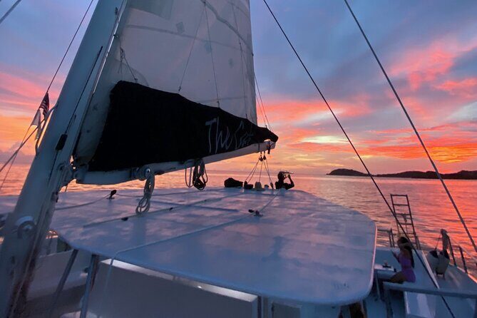 Sunset Sail with Cocktails and Appetizers - Why this St Thomas sunset sail just works