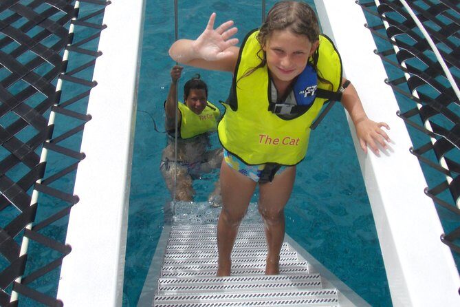 Turtle Cove Catamaran Snorkel and Sail at Little Buck Island STT - The sail out: what you’re doing while everyone else is still scheduling