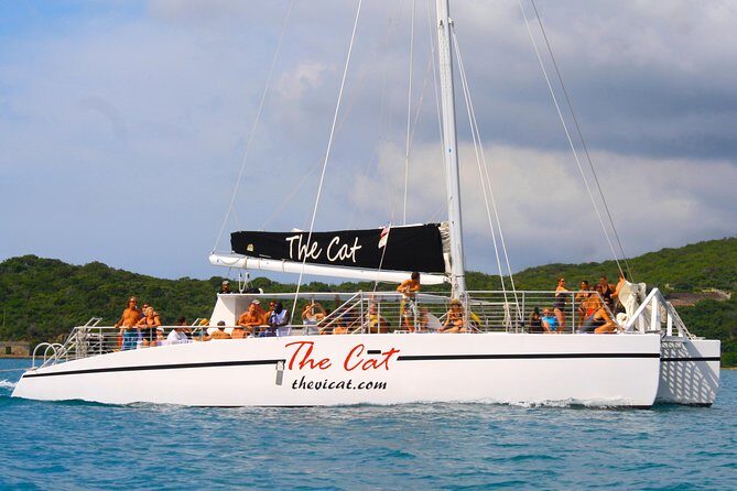 Turtle Cove Catamaran Snorkel and Sail at Little Buck Island STT - After snorkeling: snacks, open bar, pirate tattoos, and a smooth ride back